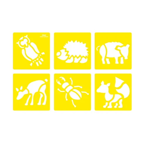 Nowa Szkola Șabloane Animale din Pădure, 6 forme