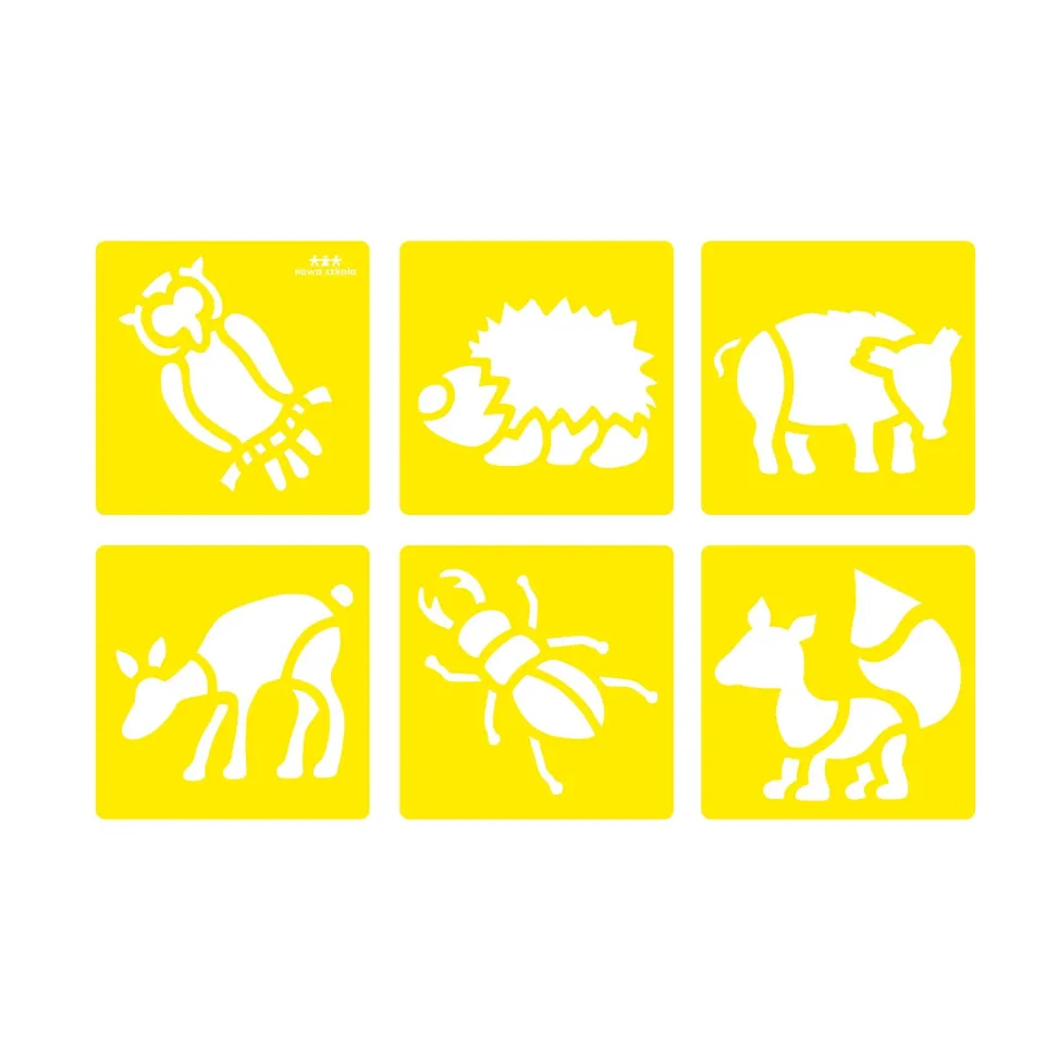 Nowa Szkola Șabloane Animale din Pădure, 6 forme