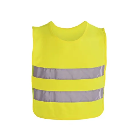 Vestă reflectorizantă Hi!dea Safety, pentru copii, 37 x 47 cm, galbenă