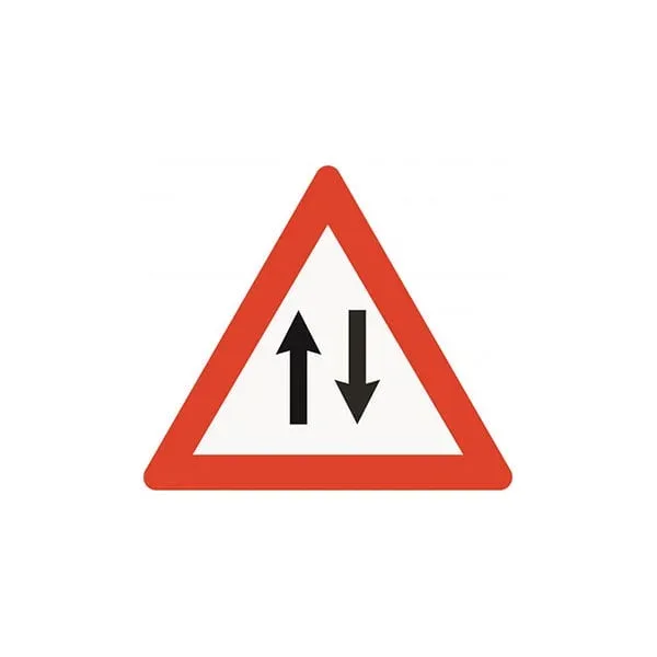 Indicator rutier A30 – Circulație în ambele sensuri, cu suport