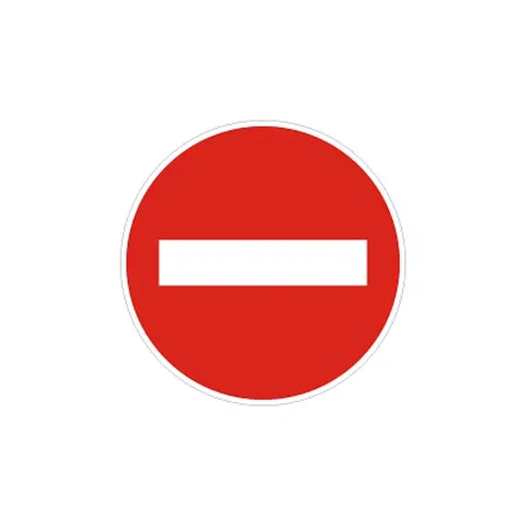 Indicator rutier B1 - Acces interzis, cu suport