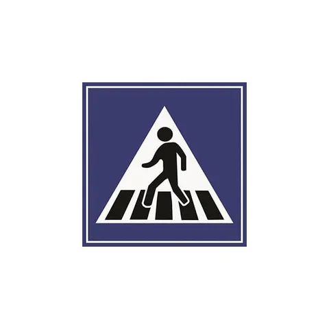 Indicator rutier D17 – Trecere de pietoni, cu suport