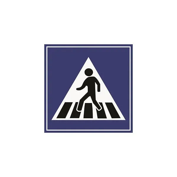 Indicator rutier D17 – Trecere de pietoni, cu suport