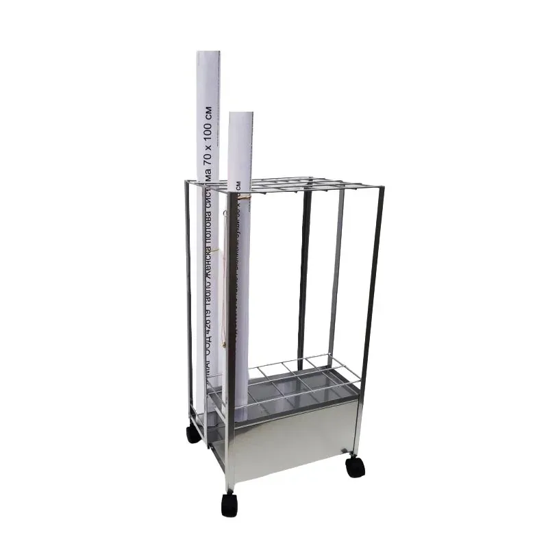 Raft pentru table și mape, pe role, 78 cm