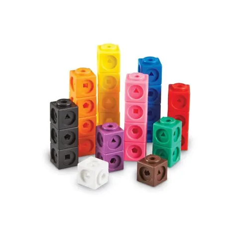 Set de construcție Learning Resources, cuburi, 100 piese