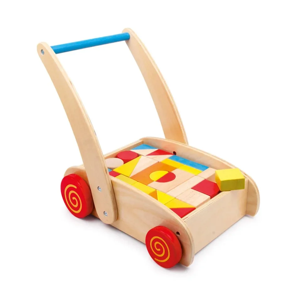 Constructor Small Foot cu Căruț, Lemn, 33 buc., 37 x 28 x 39 cm
