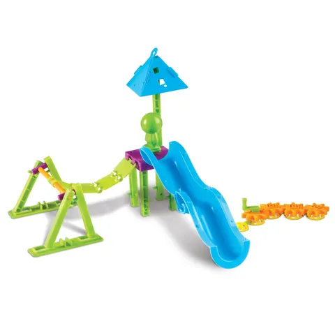 Learning Resources STEM constructor - Construiește-ți propriul loc de joacă, plastic, 104 buc.