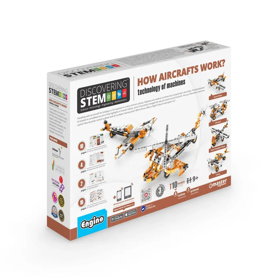 Set de construcție Engino STEM – Cum funcționează avioanele