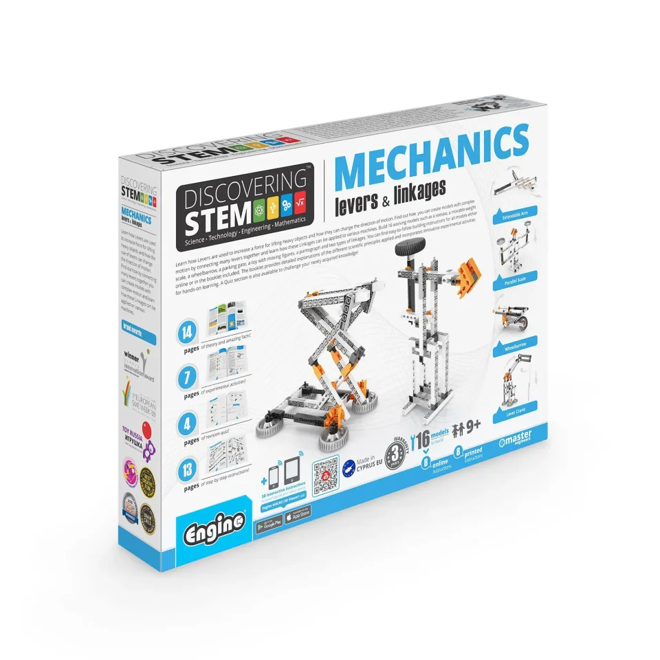 Set de construcție Engino STEM Mecanică – Parghii și legături