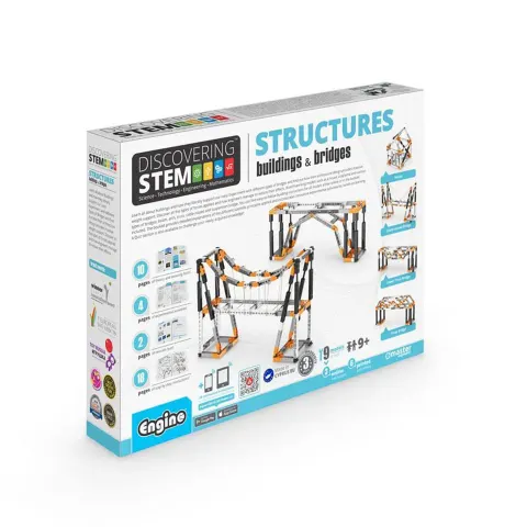 Set de Construcție Engino STEM Structuri – Clădiri și Poduri