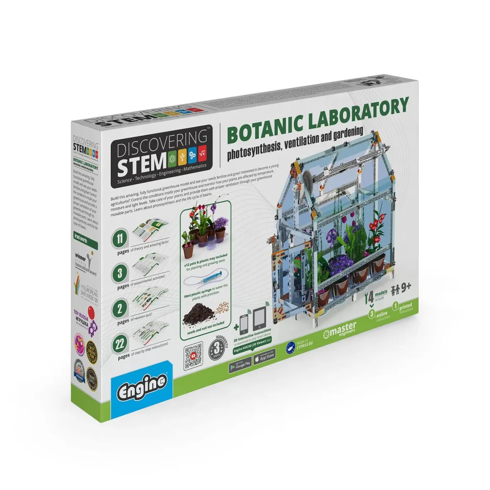 Set de construcție Engino STEM Descoperind – Laborator de botanică