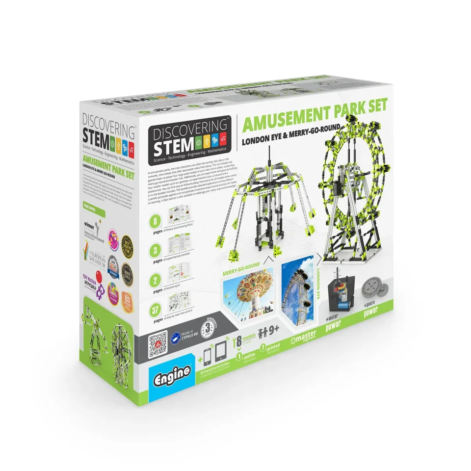 Set de construcție Engino STEM Discovering - Parc de distracții