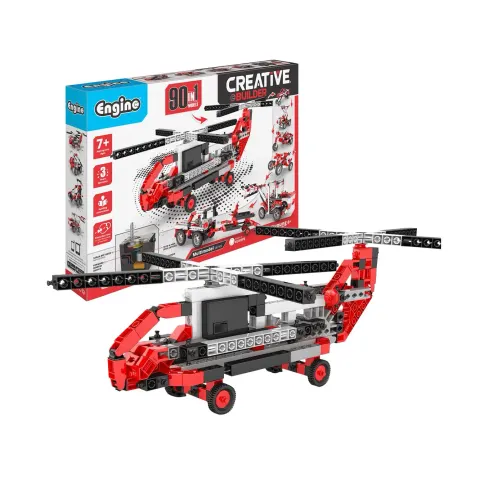 Set de construcție Engino Creative Builder Motorized, 90 în 1