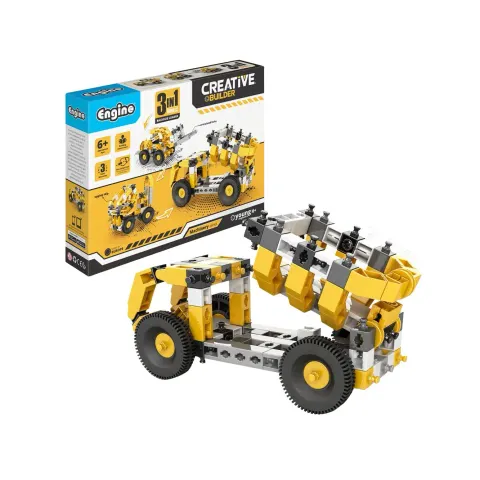 Set de construcție Engino Creative Builder - Camion basculant, 3 în 1
