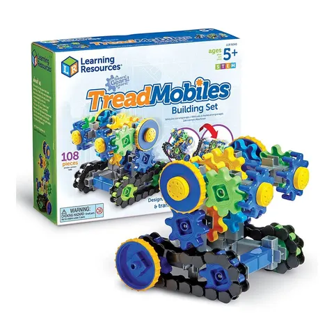 Set de construcție Learning Resources Roboți, cu angrenaje, 108 buc.