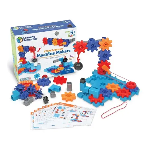 Set de construcție Learning Resources Stem - Creează mașini simple