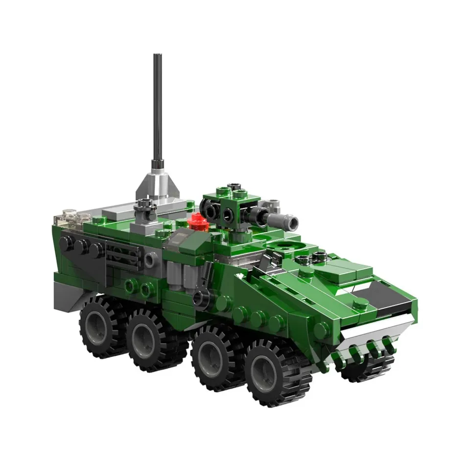 Set de construcție Deli Genius, vehicule militare, 6 modele