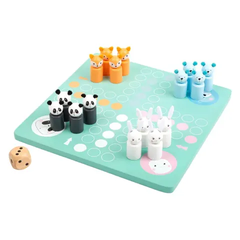 Joc Small Foot Ludo, culori pastel