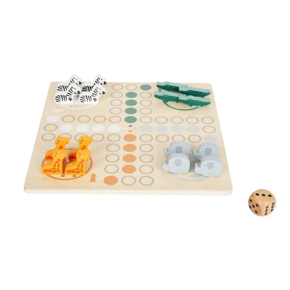 Joc Small Foot Ludo Safari, din lemn