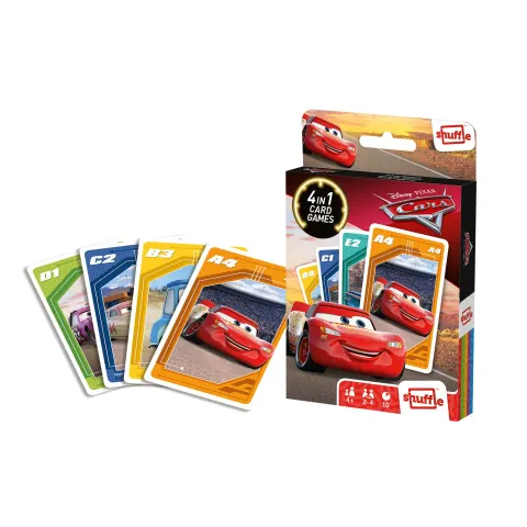 Cartamundi Carti de joc Cars, 4 în 1