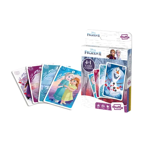 Cartamundi Cărți de Joc Frozen II, 4 în 1