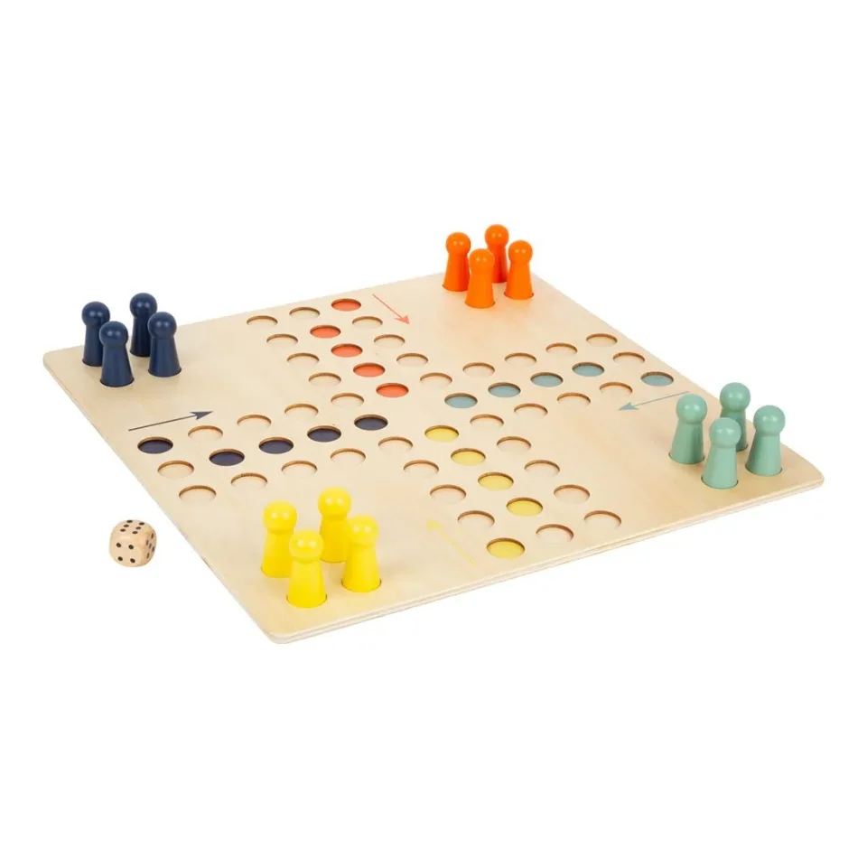 Joc Small Foot Ludo, mărime XL, din lemn