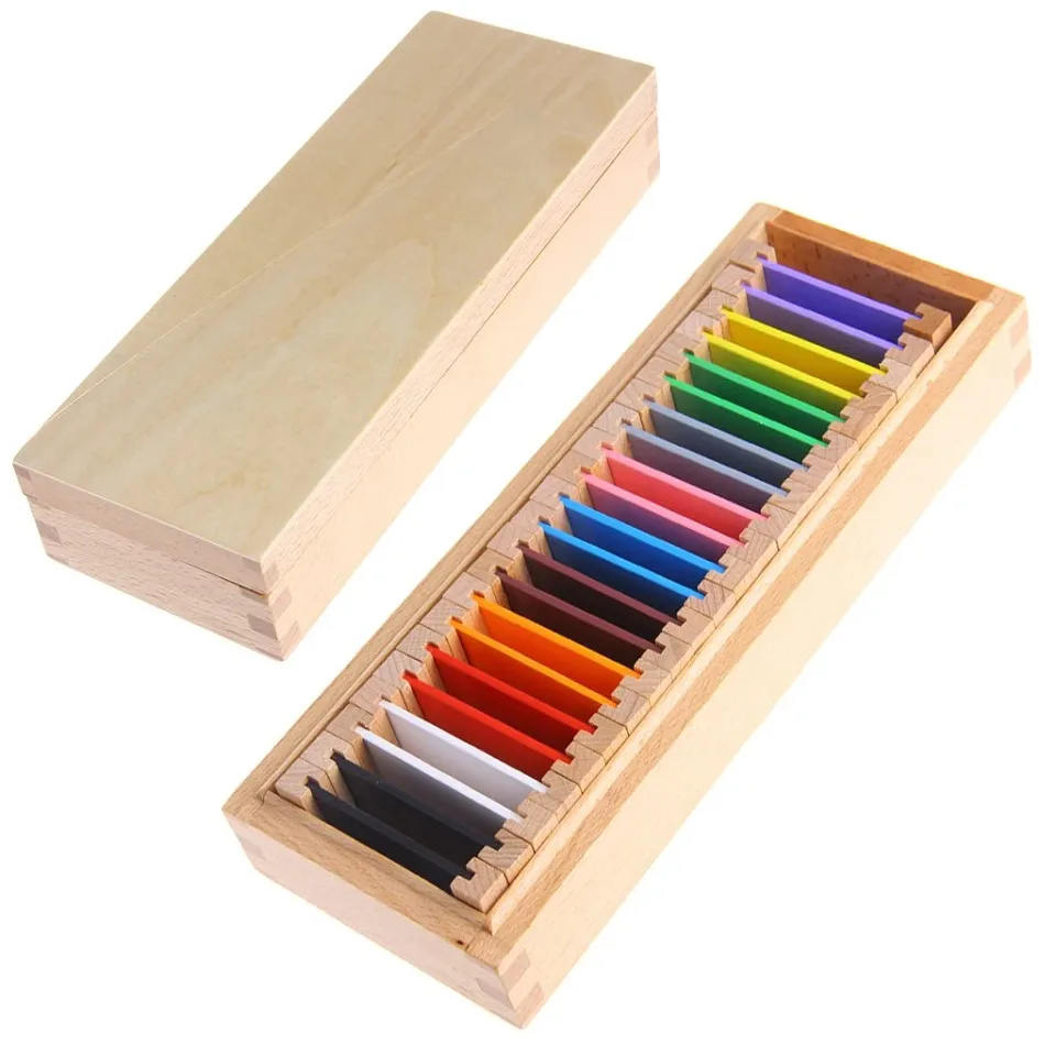 Set plăci colorate Montessori, 22 buc.