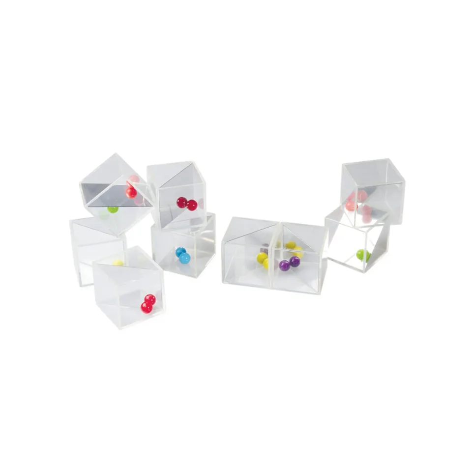 Cuburi Nowa Szkola, sonore, transparente, 18 buc.