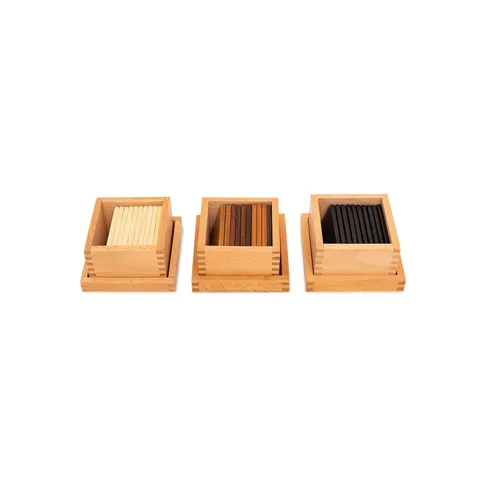 Set cutii din lemn Nowa Szkola Montessori