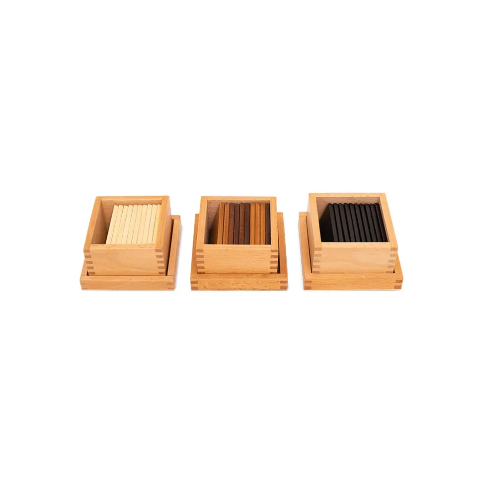 Set cutii din lemn Nowa Szkola Montessori