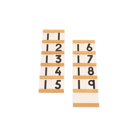 Tăblițe Montessori Nowa Szkola, pentru numărat, 9 buc.