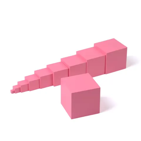 Turnul roz Montessori, 1 până la 10 cm