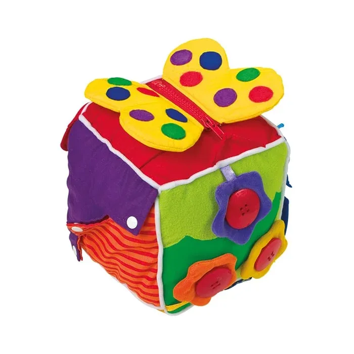 Cub Montessori Small Foot pentru bebeluși, material textil