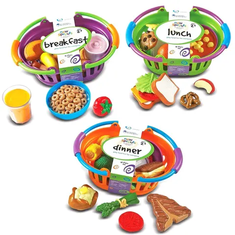 Set alimentare Learning Resources pentru mic dejun, prânz și cină, 52 buc.