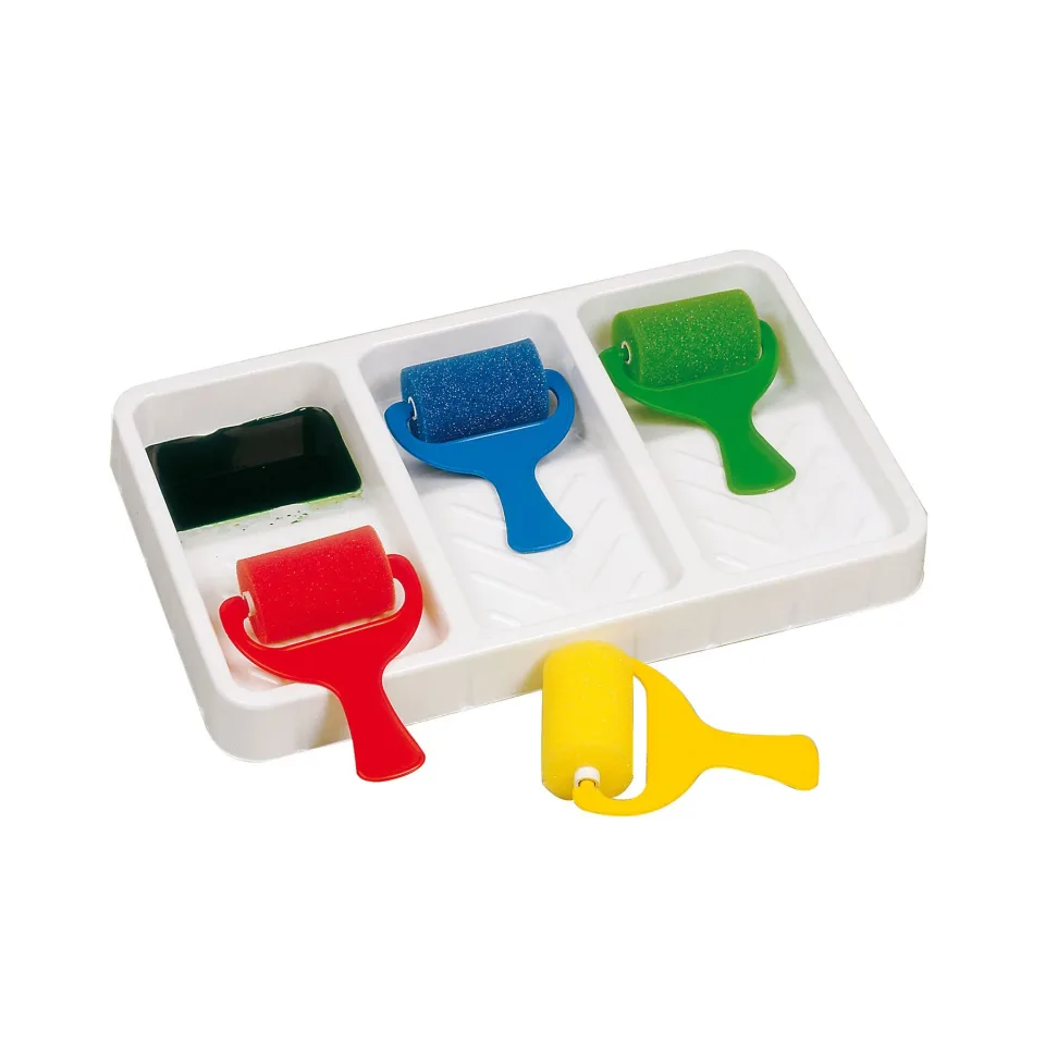Set 4 roller-e spumă pentru pictură Nowa Szkola, 7 cm