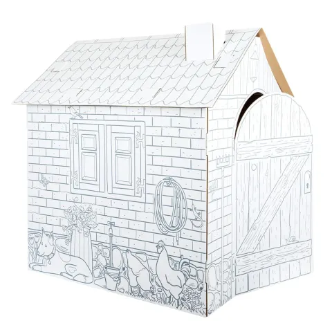 Căsuță de joacă Small Foot, carton, 87 x 71 x 88 cm
