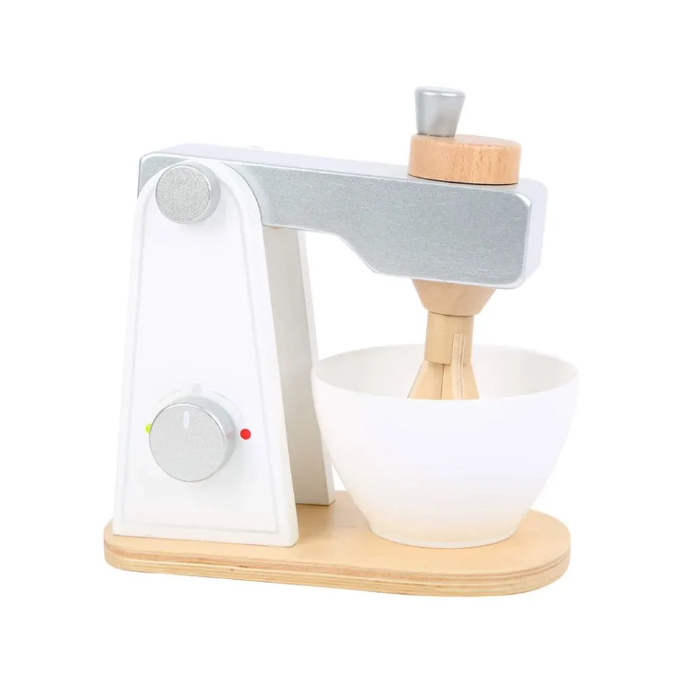 Mixer Small Foot pentru copii, din lemn, 18 x 10 x 20 cm