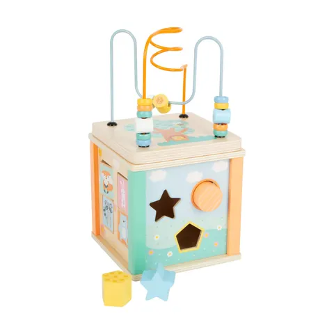 Cub Multifuncțional Small Foot, lemn, culori pastel