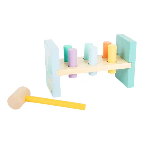 Joc Small Foot Ciocan mic, lemn, culori pastel