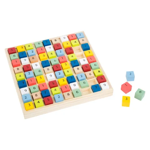 Small Foot Sudoku Educațional, colorat, din lemn