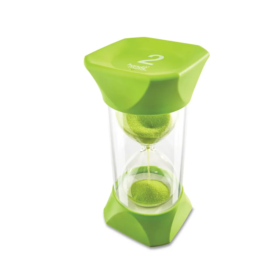 Learning Resources Clepsidră pentru copii, 2 minute, verde