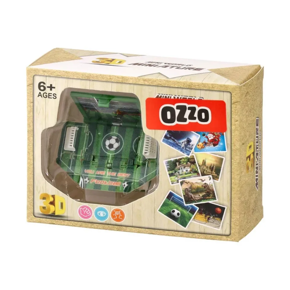 Ozzo 3D Caiet Mini Stadion de Fotbal, pliabil
