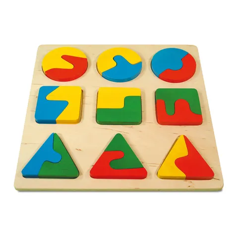 Nowa Szkola Puzzle, din lemn, 3 figurine, 30 x 30 cm