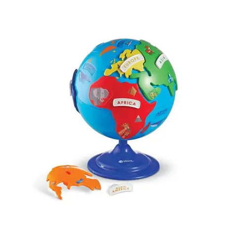 Puzzle glob pământesc Learning Resources, 20 cm