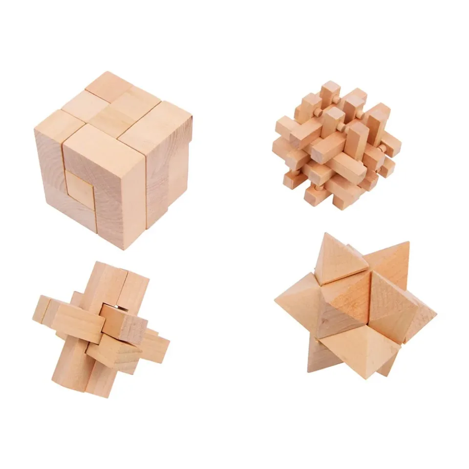 Set puzzle Small Foot Enigma, lemn, 4 buc.