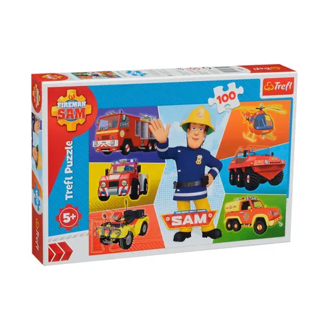 Puzzle Trefl - Pompierul Sam, 100 buc.