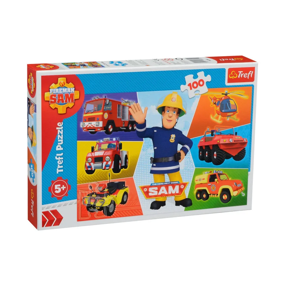 Puzzle Trefl - Pompierul Sam, 100 buc.