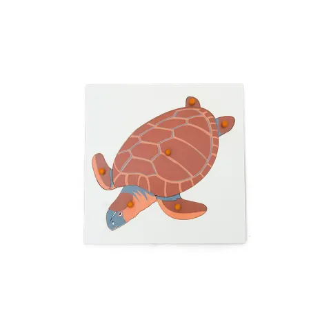 Puzzle Broască Țestoasă Nowa Szkola, lemn, 6 buc.