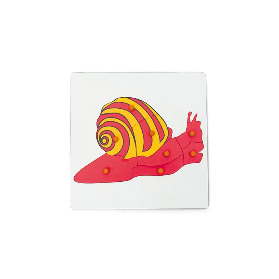 Puzzle melc Nowa Szkola, lemn, 8 buc.