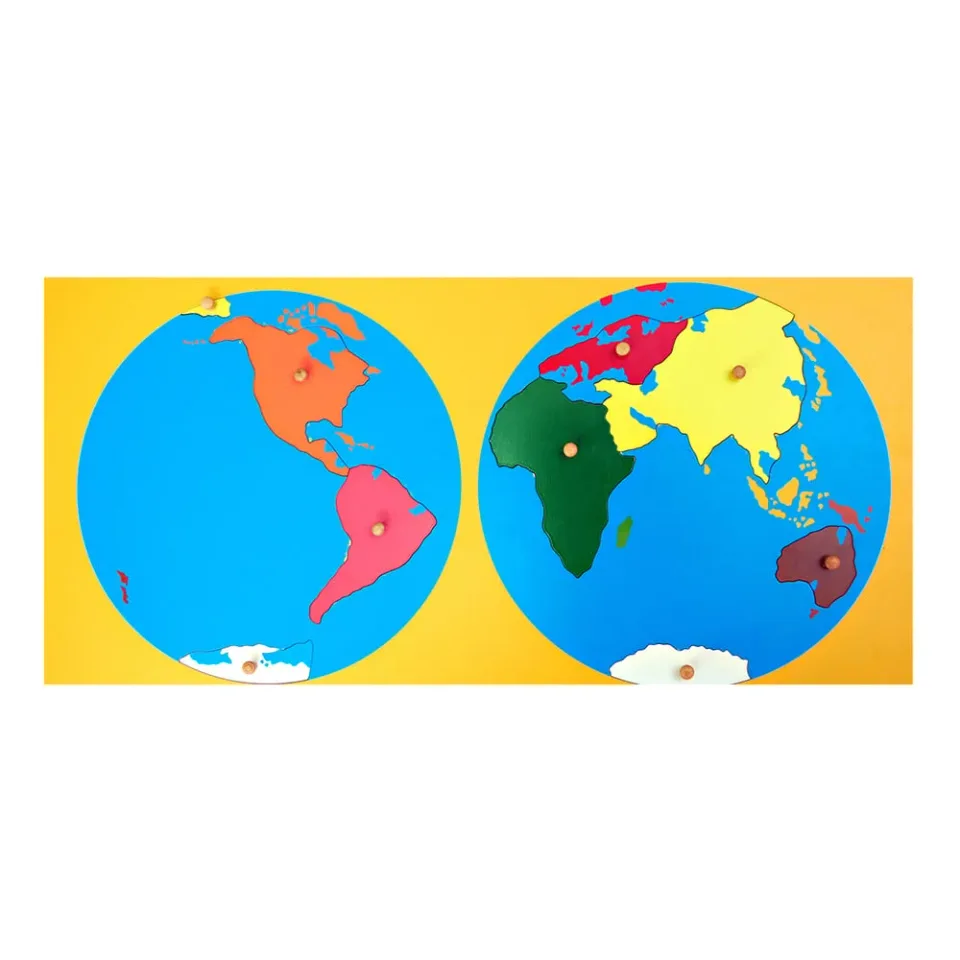 Puzzle Montessori - Harta lumii